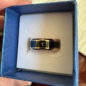 Temperature Change Band Ring Rose Gold ion plated Size 8 Celsius Stainless Steel